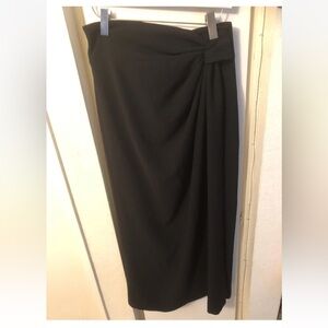 st john faux wrap maxi skirt sz 10